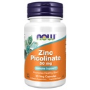 지금 식품 보충제, 아연 Picolinate 50 mg, Enzyme Functions*, 면역 지원 *, 30 Veg 캡슐 지원