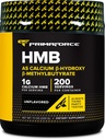 Primaforce HMB 보충교재 분말 (200g) (Unflavored) - 순수한 칼슘 beta Hydroxy beta 메틸 부산염
