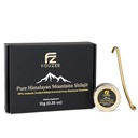 FOUZEE Pure Himalayan Mountains Shilajit - 77% + Fulvic Acid Authentic Hard Consistency, Fulvic Acid의 천연 소스, 85 Trace Minerals 이상, 스테인레스 스틸 스푼 (10 그램)