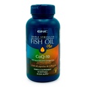 GNC 트리플 강도 물고기 오일 플러스 CoQ10 오메가 3 보충, 1000mg EPA 및 DHA, 100mg CoQ10, 심장 및 순환 건강, 플러스 피부, 관절, 뇌 및 눈, 피시 Burps, 30 서빙에 코팅