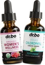여성 및 Chlorophyll 액체 드롭에 대한 호르몬 균형 - Women's Wellness Organic Hormonal Balance Supplements - Vegan Liquid Chlorophyll Drops Odor Cleanse 보충 내부 Deodorant