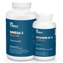 Tobias Omega 3 물고기 기름과 비타민 D-3는 전반적인 건강을 승진시킵니다 - 3 달 공급