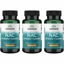 Swanson NAC - N-Acetyl Cysteine - 보충 600 mg 100 캡슐 (3 팩)
