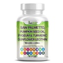 스팅 Nettle, Pygeum, Pumpkin Seed, Sunflower Lecithin, Turmeric & Ashwagandha와 함께 Palmetto를 보았습니다. Lycopene & Vitamin D3 - 90 캡슐이있는 남성 지원