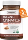 USDA 유기 Ceylon Cinnamon 알약 - 가득 차있는 몸 산화를 억제하는 지원을 위한 서빙 당 1000mg를 가진 높은 힘 Ceylon Cinnamon 보충교재 - Vegan Non-GMO cGMP Made & Lab Verified (3 달 공급)