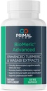 BioMeric Advanced - Turmeric Curcumin 및 Wasabi 추출물 - 60 캡슐