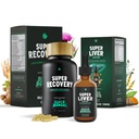 Super Recovery & Super Liver 번들 - 모든 자연 Liver Cleanse Detox 및 수리