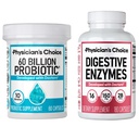 Physician 's CHOICE - 최선의 Gut 건강 번들 : 60 억 Probiotic 60ct + Digestive Enzyme 180ct for Digestive Comfort and Immune Support - 가치 번들