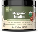 순수한 유기 Inulin 분말 섬유 보충교재 - (Jerusalem Artichoke) Prebiotic 대량 Inulin 섬유 분말 8oz Digestion & Gut 건강