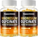 마그네슘 글리세린 Gummies 1000mg - 비타민 D, B6, Calm Mood & Sleep Support - 120 오렌지 Gummies를 가진 설탕 자유로운 마그네슘 칼륨 보충교재.