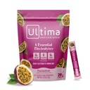 Ultima Replenisher Daily Electrolyte Powder Drink Mix - Sugar Free - Passionfruit, 20 Stickpacks - 6 Electrolytes 및 Trace Minerals - Keto Friendly, Non-GMO와 함께 수분 공급 패킷