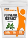 BulkSupplements.com Purslane 추출물 분말 - Portulaca Oleracea 추출물, Purslane 보충제 - Purslane 허브, 글루텐 무료, 500mg, 100g (3.5 oz) (1의 포장)