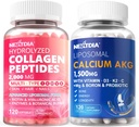 가수분해된 교원질 펩티드 알약 + Liposomal 칼슘 AKG 보충교재 1500mg