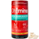 Oh!mino L-Arginine Nitric 산화물 보충교재 - 혈액 교류 보충교재, 에너지, 초점, 내구시간, 근육 건물을 위한 Nitric 산화물 승압기 w/Beetroot 분말 - 전 & 포스트 운동 (120-Count, 30 봉사)