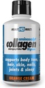 HEALTH DIRECT – AminoSculpt 액체 콜라겐 마이크로펩타이드 – 14 FL Oz – 14 서빙 – 10 여자를위한 프리미엄 의료 학년 액체 콜라겐의 그램 – 오렌지 크림