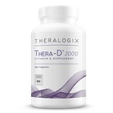 Theralogix Thera-D 2000 비타민 D 보충 - 2,000 IU (50 mcg) 비타민 D3 정제 - 180 일 공급 - 여성 및 남성을위한 면역 지원 보충 - 보조 뼈 & 심장 건강 - NSF 인증 -180 정제