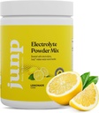 JUNP Electrolytes Powder No Sugar No Carbs - Lemonade Keto Electrolyte 음료 혼합 - 칼륨 및 소금 히드라 션 분말 Electrolytes - Zero Calorie Sugar Free Electrolyte Powder, Kosher, 90 서빙