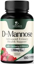 D-Mannose 보충교재 1,350 Cranberry & Hibiscus를 가진 mg - 효과적인 빠르 행동은, 자연적인 방광을 위한 불순물을, 여성과 남자, 비 GMO, 채식주의자, 180의 캡슐 지원합니다