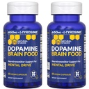 Dopamine 두뇌 음식 - 650mg L-Tyrosine 보충교재 - 초점 & 정신 드라이브를 위한 Dopamine 보충교재 - 지원 정신 에너지 - B 비타민을 가진 Neurotransmitter 지원 - 120의 캡슐