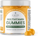웰니스 Multivitamin Gummies에 의해 Calm - 모든 자연적인 Vegan 성숙한 Multivitamin 거미 - 항산화 비타민 C & E, B12, B6, Folic 산, Pantothenic 산 - 전반적인 건강을 위해 근본