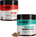 FreshCap Mushrooms 스트레스 번들 (Reishi Powder 및 Ultimate Mushroom Complex Powder)
