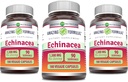 굉장한 공식 Echinacea | 1300 Mg | Veggie 캡슐 보충교재 | Non-GMO | 글루텐 프리 | 미국제(3팩 | 180개)