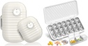 Travel Pill 주최자, 7 Day & Pill 주최자 3 Times A Day, 7 Day Pill Box - GloDeals Weekly Pill 주최자 Daily Medicine Container 분배기 케이스 for Vitamin Fish Oil Supplement