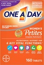 1 A Day Women's Petites Multivitamin, 비타민 A, 비타민 C, 비타민 D, 비타민 E 및 아연 Immune 건강 지원, B 비타민, Biotin, Folate (엽산) & 더 많은, 160 조사