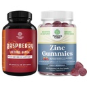 Raspberry Ketones, Green Tea Extract & African Mango Blend and Extra Strength Zinc Gummies for Adults - 체중 감량, 글루텐 및 젤라틴 무료 속도에 강력한 성분