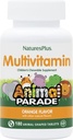 Natures Plus Animal Parade Children's Chewable Multivitamin - 오렌지 맛 - 180 동물 모양 정제 - 건강 및 웰빙 촉진 - 채식주의, 글루텐 무료 - 90 서빙