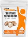 BulkSupplements.com Shiitake 버섯 추출물 분말 - Shiitake Mushroom Powder Supplement, Immune Support - Vegan & Gluten 무료, 서빙 당 1g, 1kg (2.2 파운드) (팩 1)