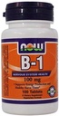 이제 식품 : B-1 신경 시스템 건강 100 mg, 100 탭 (6 팩)