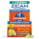 Zicam 아연 찬 Remedy RapidMelts Echinacea 25ct를 가진 빠른 용해 정제 레몬 Lime 풍미