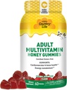 국가 생활 성인 Multivitamin 꿀 Gummies – 뼈, 심장 및 에너지 지원 – 비 GMO, 공인 글루텐 무료, 채식 – 자연적으로 단화 – 60 Gummies