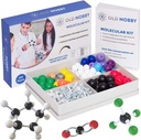 Chemistry Model Kit의 레슨 - Old Nobby 240 Pc Molecular Set Organic Chemistry for students - STEM, 시각화 원자, 채권 및 구조를위한 완전한 분자 모델 키트
