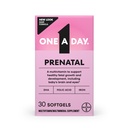 1 A Day Prenatal Vitamins- Folic Acid, Iron, Omega- 3 (DHA), 여성을위한 임신 비타민, 엄마와 아기 지원을위한 Prenatal Multivitamin, 임신은 30 Ct (패키지 May Vary)를해야합니다.