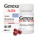 진통제에 대한 딕사 아르니카 | Alleviate Muscle & Joint Pain, Soreness & Stiffness | 브루스 & 붓기 | 유기농 포도 맛 | Homeopathic Remedy Made Clean | 100 Chewable Tablet