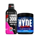 PROSUPPS L-Carnitine 3000 자극제 자유로운 액체 탄 (31의 서빙, 베리)와 Mr. Hyde 서명 시리즈 전 운동 에너지에 의하여 분말되는 음료 (30의 서빙, 파란 Razz) 뭉치