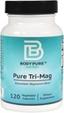 Pure Tri-Mag - 영양 의정서의 다양성을 위한 높게 흡수된 마그네슘의 3개의 모양. 스트레스 완화, 수면, 심장 건강, 근육 및 대사 지원 120 캡슐