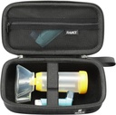 의학과 부속품을 위한 메시 주머니를 가진 Asthma Inhaler, Inhaler 홀더 Asthma 부대와 호환이 되는 RAIACE 단단한 여행 저장 상자. (케이스 전용) - 블랙