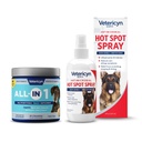 Vetericyn All-in 1 Glucosamine 및 Vetericyn Plus 핫스팟 스프레이와 다기능 수석 개 보충교재