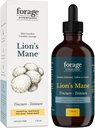 Forage Hyperfoods- Alcohol-Free Canadian Grown Lion's Mane Mushroom Superfood Liquid Supplement Extract Tincture, Vegan, Non-GMO, Natural Brain Aid- Memory 개선 및 Nerve 지원 118ML