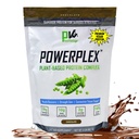 PhysiVantage PowerPLEX Vegan Protein Powder, Collagen Alternative - 유기 플랜트 기반 완두 및 쌀 단백질, Dairy-Free, Non-GMO, 근육 및 관절 회복 지원, Monk Fruit Sweetened 2 lb (Chocolate)