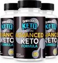 (3 팩) Shredded Keto 알약, 프리미엄 Keto Shred 체중 감소 캡슐, 피트니스 및 바디 목표, 공식 ShreddedKeto 리뷰 (180 캡슐)을 지원하는 모든 자연 Keto 보충
