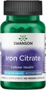Swanson Iron Citrate 25 밀리그램 60 Veg 캡슐