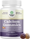 비타민 D3를 가진 높은 흡수 칼슘 Gummies - 성인을 위한 맛있는 칼슘 500 mg Gummies - 뼈 건강 & 면역 지원 젤라틴 자유로운 60ct (1 팩)를 위한 Chewable와 비타민 D 보충교재