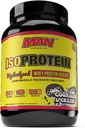 MAN 스포츠 새로운 맛 ISO-Protein Hydrolyzed 100 % 순수 Whey Protein Isolate 분말, 쿠키 및 크림, 1.42 파운드 (20 일 공급)