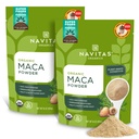 Navitas Organics Maca Powder, 16oz. (2-Pack), 181 서빙 - 유기, 비 Gmo, 저온 건조, 글루텐 프리, 라이트 브라운