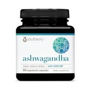 Youtheory Ashwagandha - 1,000 mg - 에너지, 수면, 스트레스 및 Cortisol 지원 보충교재 - 유기 KSM-66 Ashwagandha & Ginger를 가진 Adaptogenic 초본 혼합 - 60 채식 캡슐 (30 일 공급)