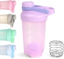 D.Y.A 16oz 단백질 쉐이크, 사전 운동, 여행, BPA 무료 & Dishwasher 금고를 위한 자주색 스포츠 셰이커 병